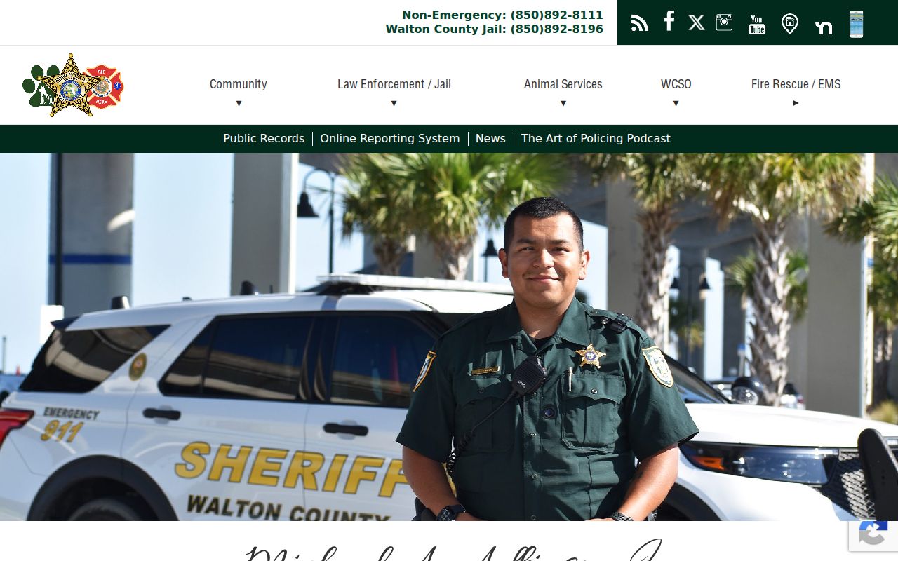 Walton County criminal history sheriff records