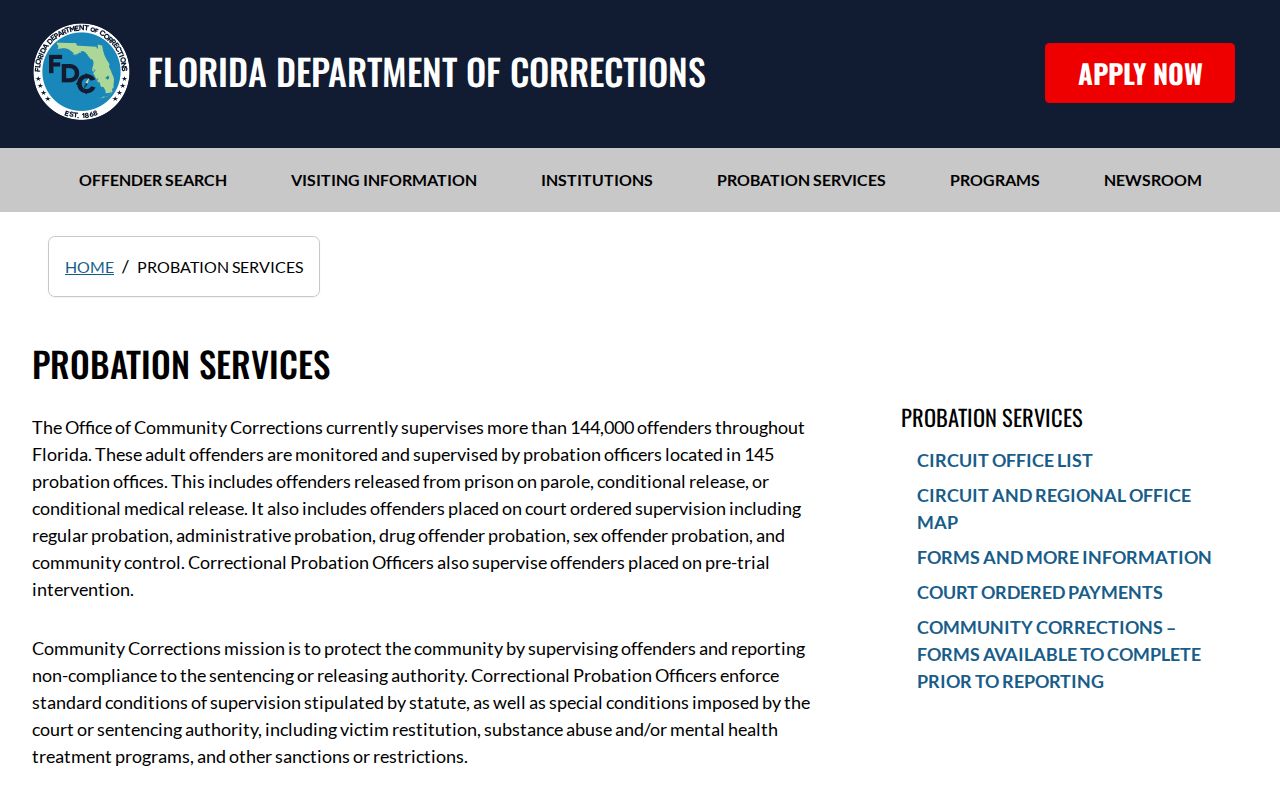 Walton County criminal history probation records