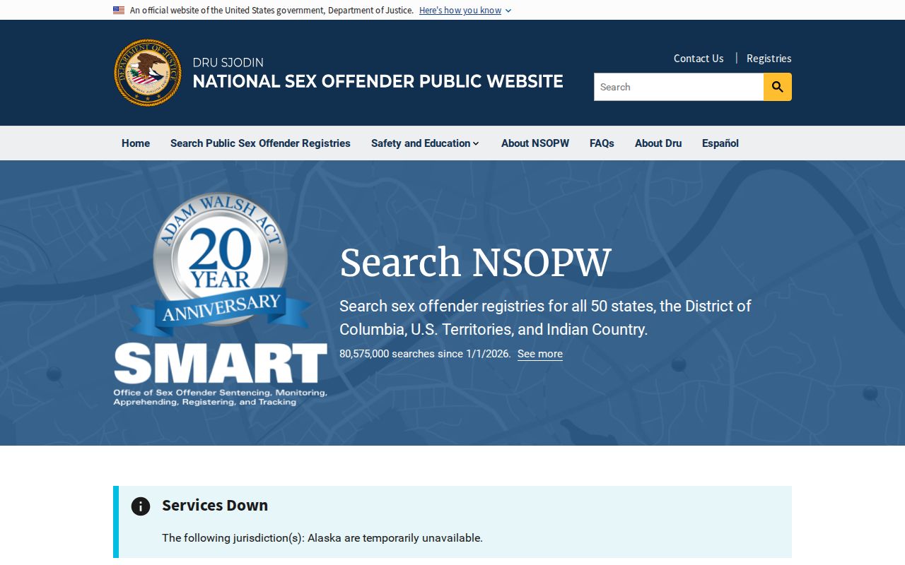 National search for a Walton County sex offender check